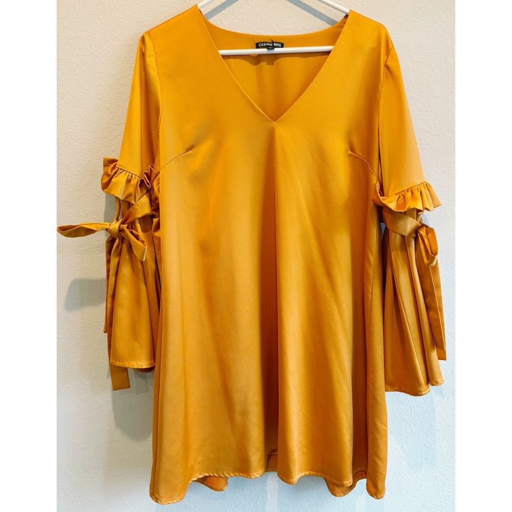 Gianni Bini Mustard Midi Dress